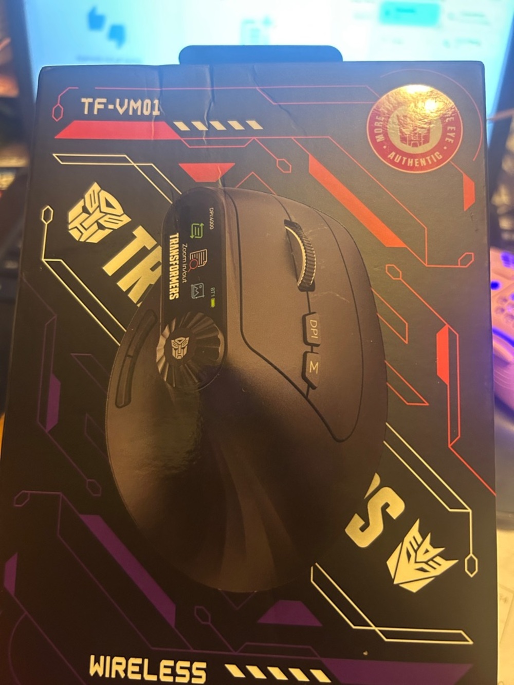 TF-VM01 Transformers Wireless pink Gaming Mouse